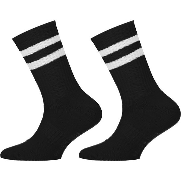 Kinder Sportsocken – 2 Paare - schwarz - 23-26