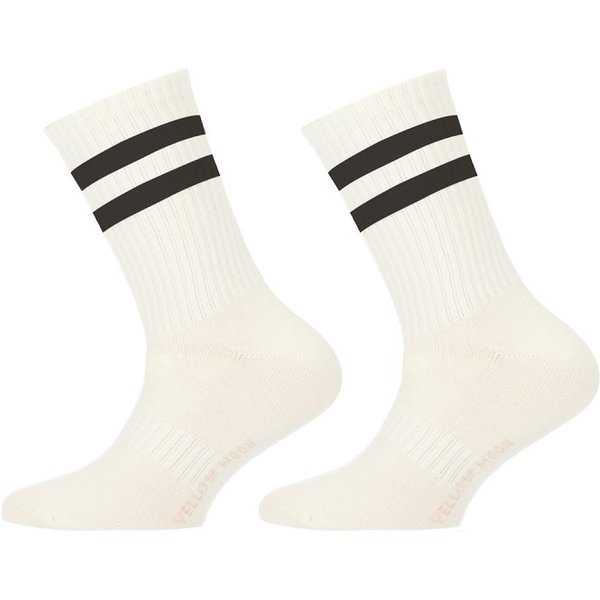 Kinder Sportsocken – 2 Paar - weiß-schwarz - 31-34