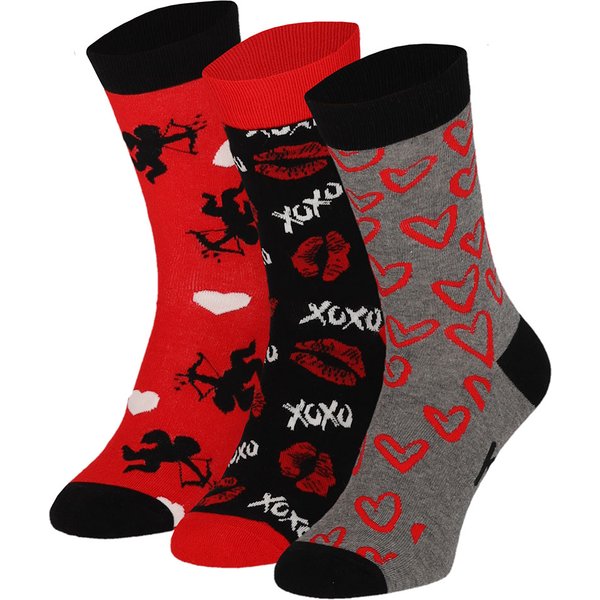 Valentijn giftbox herensokken - Cupido - 41-46 - 3 paar