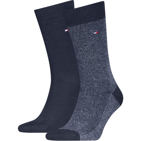 Herensokken met visgraat- 2 pack - Navy - 39-42