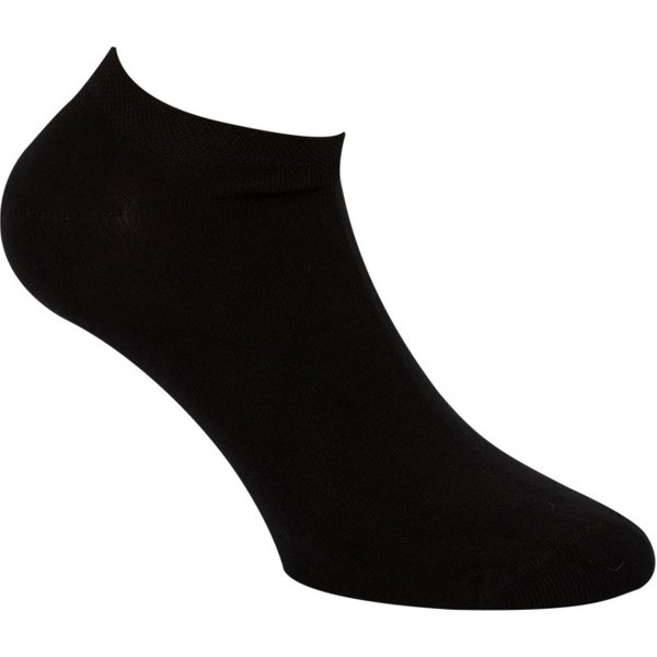 Unisex bamboe sneakersokken - Black - 40-46 - 2 paar