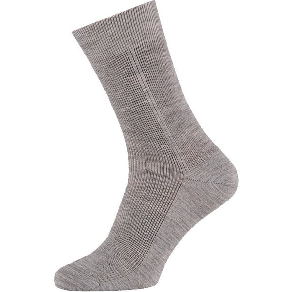 Herensokken van 42% wol – Light grey melange – 39-42