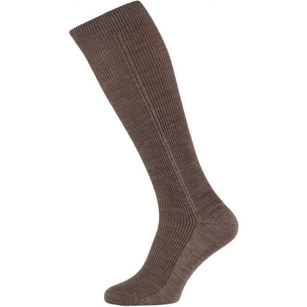 Heren kniekousen van wol – Dark beige – 42-45