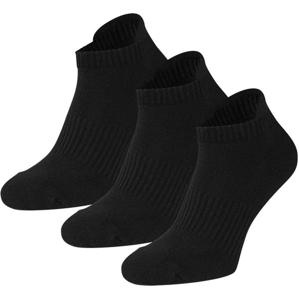 Apollo Sneakersokken met badstof zool – Black – 36-41