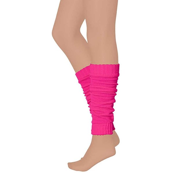Beenwarmer in carnavalskleuren – Fluor pink