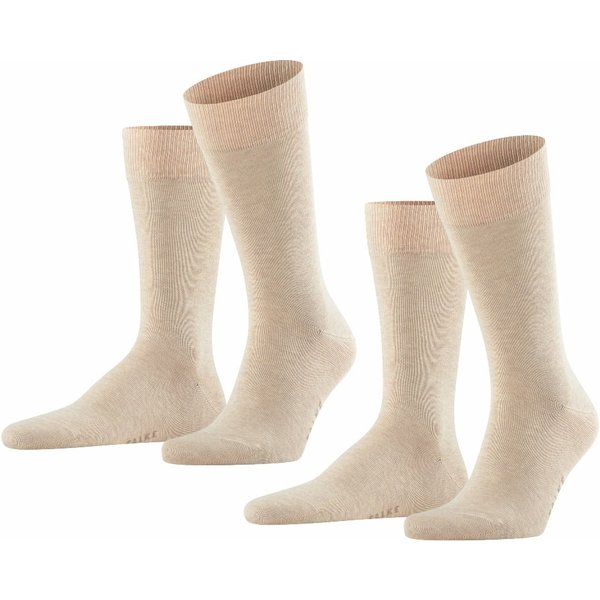 Happy heren sokken 2-pack – sand Melange – 39-42