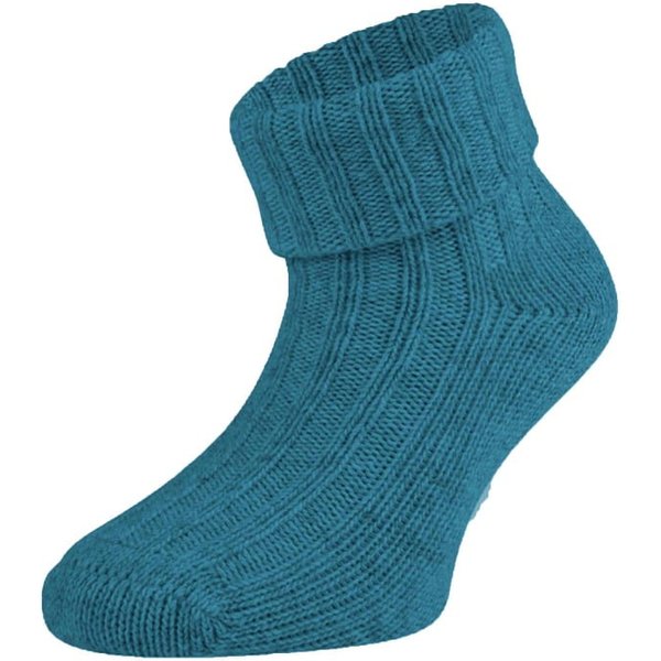 Babysokken van biologisch wol – Steel-blue – 15-16