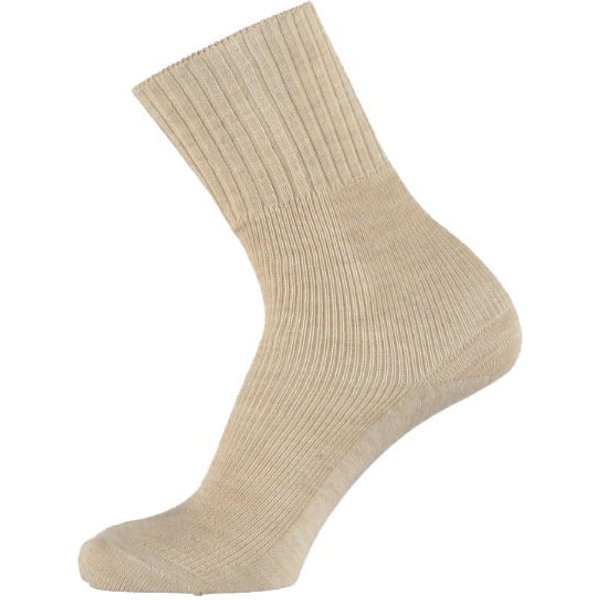 Wollen herensokken zonder elastiek – Beige – 39-41