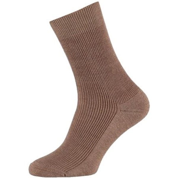 Wollen herensokken met badstof zool – Medium beige – 39-42