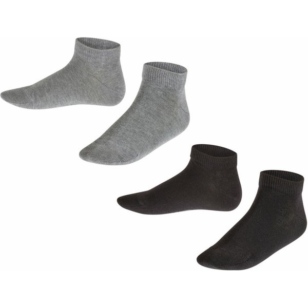 Happy kinder sneakersokken – Black grey – 23-26