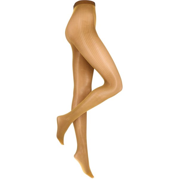 Shiny 50 denier rib panty – Mustard – XXL