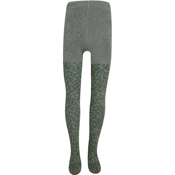 Katoenen kinder maillot met panterprint Olive – 80-86