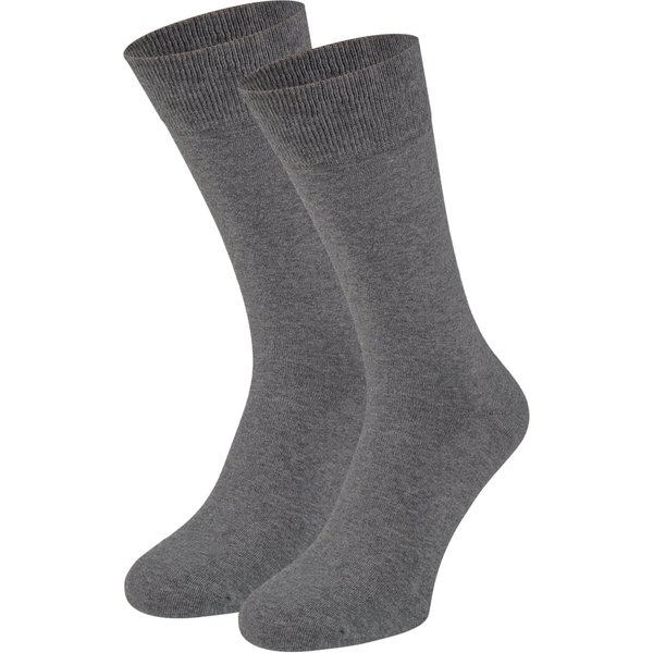 Klassieke herensokken van katoen 2-pack – Dark grey – 47-50