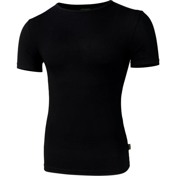 Bamboe t-shirt met ronde hals – Black – XL