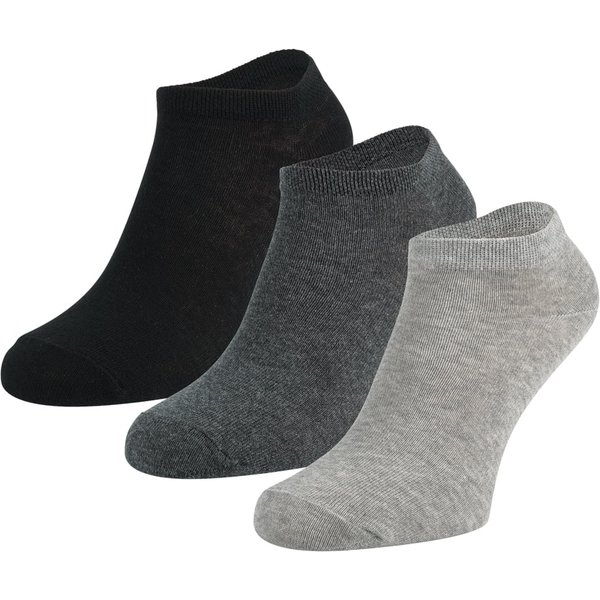 Sneakersokken 3-pack – Black antracite – 27-30