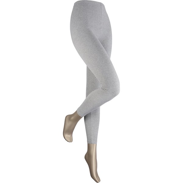 Lange dames legging van katoen – Light grey – XXL