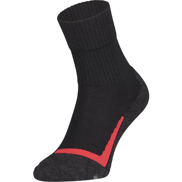 S12 Merino wollen wandelsokken – Black – 39-42