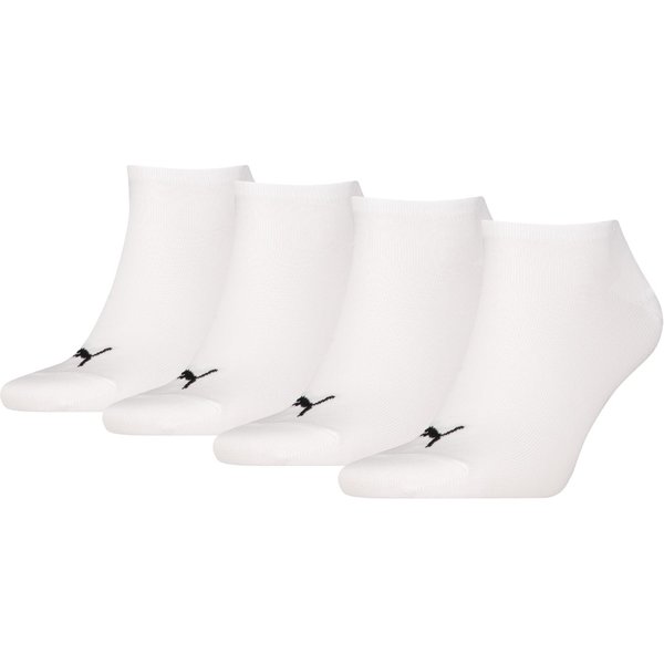 Unisex sneakersokken voordeelpakket 3+1 - wit - 39-42