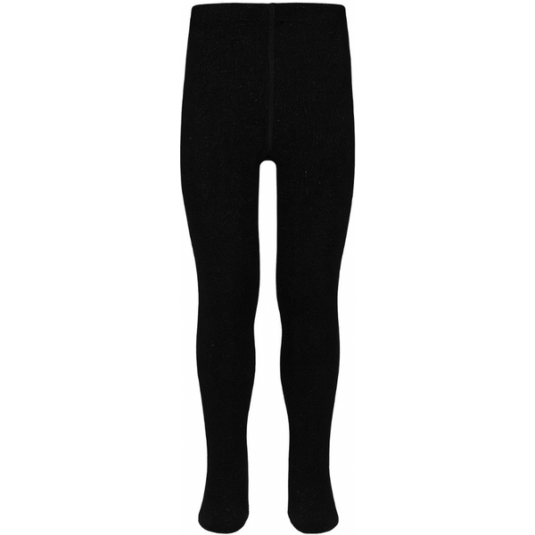 Meisjes katoenen maillot met glitter - Black - 110-116