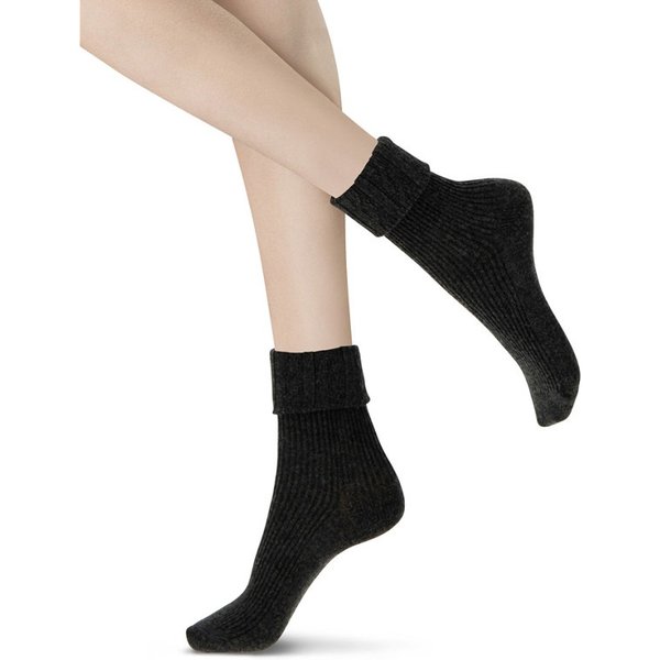 Dames sokken Hilda - Black Melange - 39-42