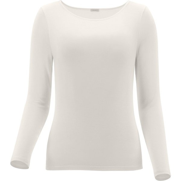 Perfect Line Cashmere - T-Shirt lange mouwen - L - Ivory