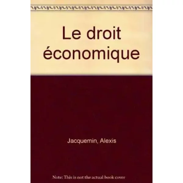 Le droit économique