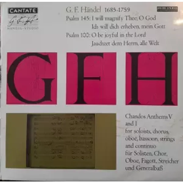 Psalm 145 / Psalm 100 - Georg Friedrich Händel, The Collegium Musicum Of Rutgers University, Alfred Mann