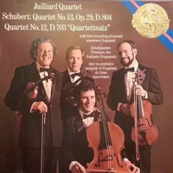 Quartet No. 13, Op. 29, D. 804 / Quartet No. 12, D. 703 "Quartettsatz" - Franz Schubert, Juilliard String Quartet
