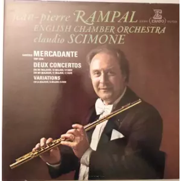 Deux Concertos En Re Majeur = D Major = D Dur / En Mi Majeur = E Major = E Dur / Variations En La Majeur = A Major = A Dur - English Chamber Orchestra, Jean-Pierre Rampal, Claudio Scimone, Giuseppe Saverio Mercadante