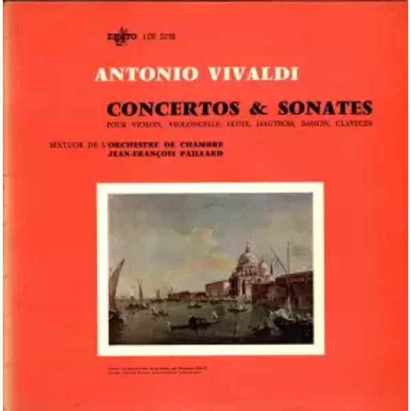 Concertos & Sonates Pour Violon, Violoncelle, Flute, Hautbois, Basson, Clavecin - Antonio Vivaldi, Orchestre De Chambre Jean-François Paillard