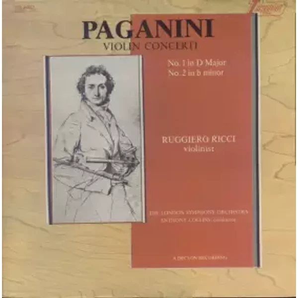 Violin Concerti, No. 1 In D Major, No. 2 In b Minor - Niccolò Paganini, London Symphony Orchestra, Ruggiero Ricci, Anthony Collins (2)