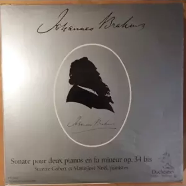 Sonate Pour Deux Pianos En Fa Mineur Op. 34 Bis - Johannes Brahms, Suzette Gobert, Marie-José Noël