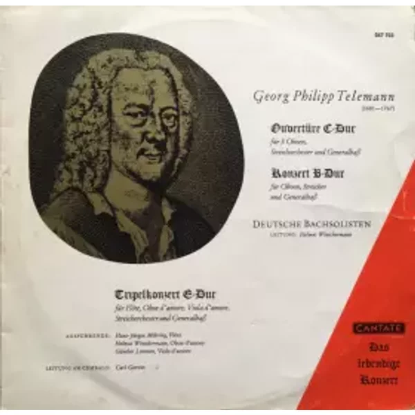 Ouvertüre C-Dur - Konzert B-Dur - Tripelkonzert E-Dur - Georg Philipp Telemann, Deutsche Bachsolisten, Helmut Winschermann, Carl Gorvin