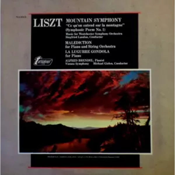 Mountain Symphony "Ce Qu'on Entend Sur La Montagne" (Symphonic Poem No.1) / Malediction / La Lugubre Gondola - Franz Liszt, Wiener Symphoniker, Alfred Brendel, Michael Gielen, Siegfried Landau, Westchester Symphony Orchestra