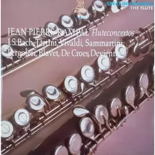 Fluteconcertos - Antonio Vivaldi, François Devienne, Johann Sebastian Bach, Jean-Pierre Rampal, Giovanni Battista Pergolesi, Giuseppe Sammartini, Giuseppe Tartini, Michel Blavet, Henri-Jacques de Croes