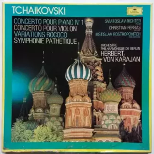 Concerto pour piano 1, concerto pour violon, variations rococo, symphonie pathetique - Pyotr Ilyich Tchaikovsky