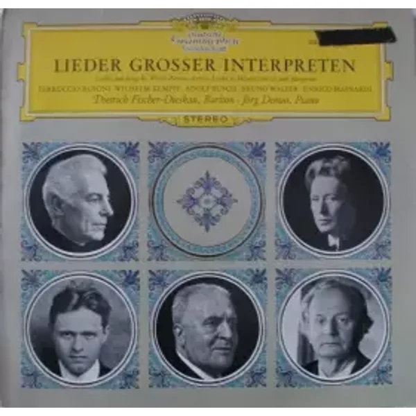 Lieder Grosser Interpreten - Dietrich Fischer-Dieskau, Jörg Demus