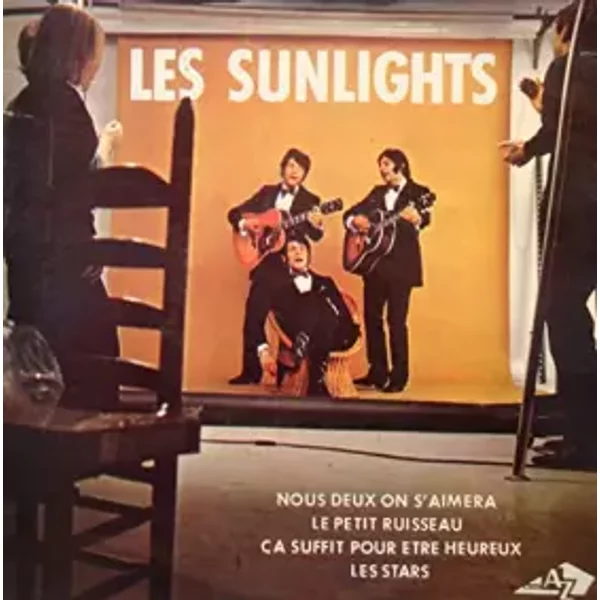 LES SUNLIGHTS nous deux on s'aimera/le petit ruisseau/les stars EP 7" 1969 AZ VG++ - Les Sunlights