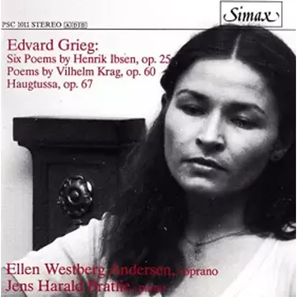 Grieg : Mélodies. Andersen, Bratlie. - Soprano - Jens Harald Bratlie, Piano Ellen Westberg Andersen