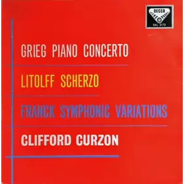 Piano Concerto / Scherzo / Symphonic Variations - César Franck, Edvard Grieg, Clifford Curzon, Henry Litolff