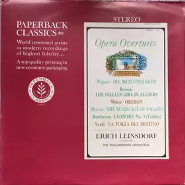 Opera Overtures - Philharmonia Orchestra, Erich Leinsdorf