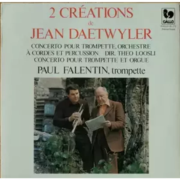 2 Créations De Jean Daetwyler - Jean Daetwyler, Paul Falentin