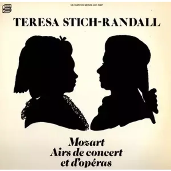 Airs de Concert Et D'Opéras - Wolfgang Amadeus Mozart, Teresa Stich-Randall