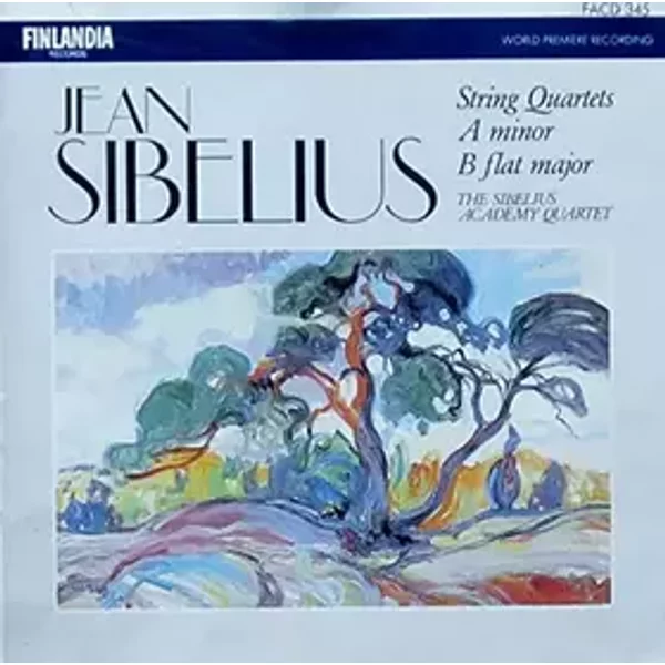 Jean Sibelius : String Quartets In A Minor and B Flat Major- Sibelius Academy Quartet -RARE 1985 FIRST EDITION