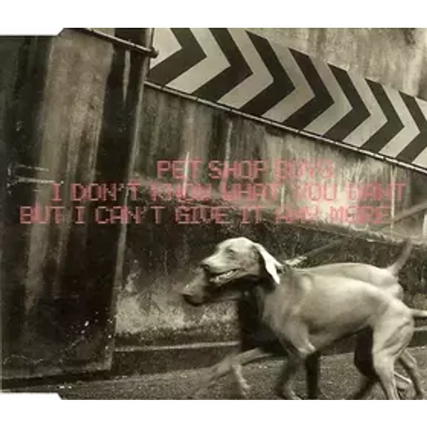 I Don't Know What You Want But I Can't Give It Any More - Pet Shop Boys
