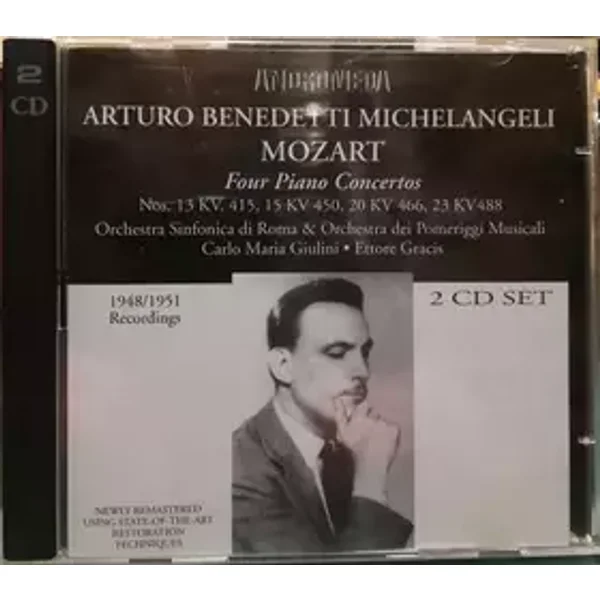 Mozart: Four Piano Concertos - Wolfgang Amadeus Mozart, Carlo Maria Giulini, Johannes Brahms, Orchestra Sinfonica Di Roma, Arturo Benedetti Michelangeli, Ettore Gracis