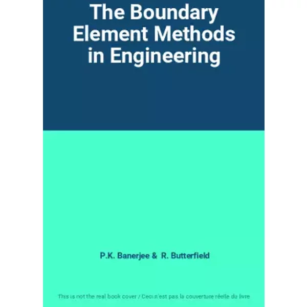 The Boundary Element Methods in Engineering - P.K. Banerjee, R. Butterfield