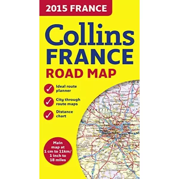 2015 France: Collins France Road Map (Collins Road Map)