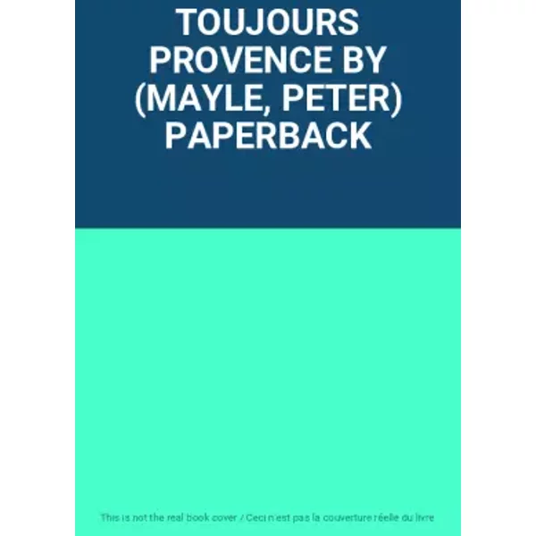 Toujours Provence By (Mayle, Peter) Paperback-image