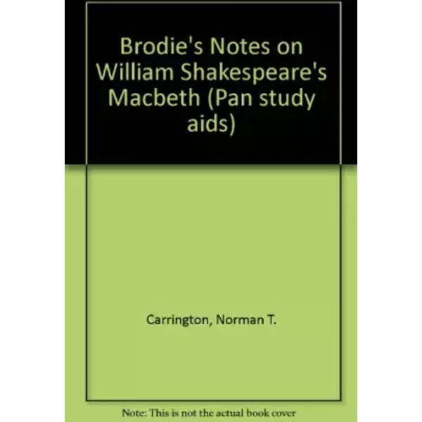 Brodie's Notes On William Shakespeare's "Macbeth" (Pan Study Aids) - G. Handley-image